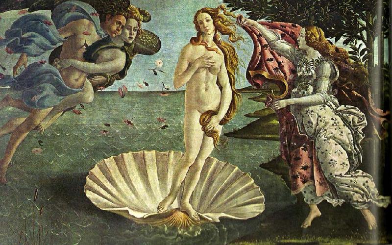 Sandro Botticelli venus fodelse oil painting image
